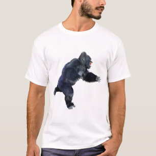 T-shirt Gorille noir singe