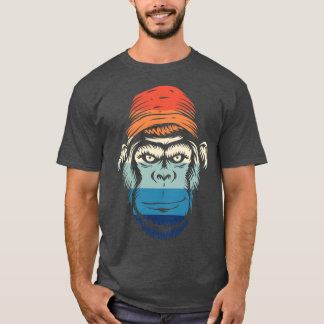 T-shirt Gorille souriante vintage