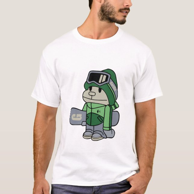 T-shirt Gorille - surfeur (Devant)