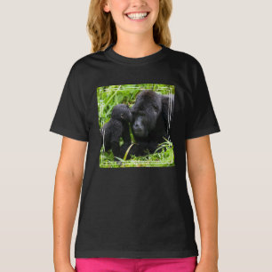 T-shirt Gorin bébé des montagnes embrasse un gorille dos a