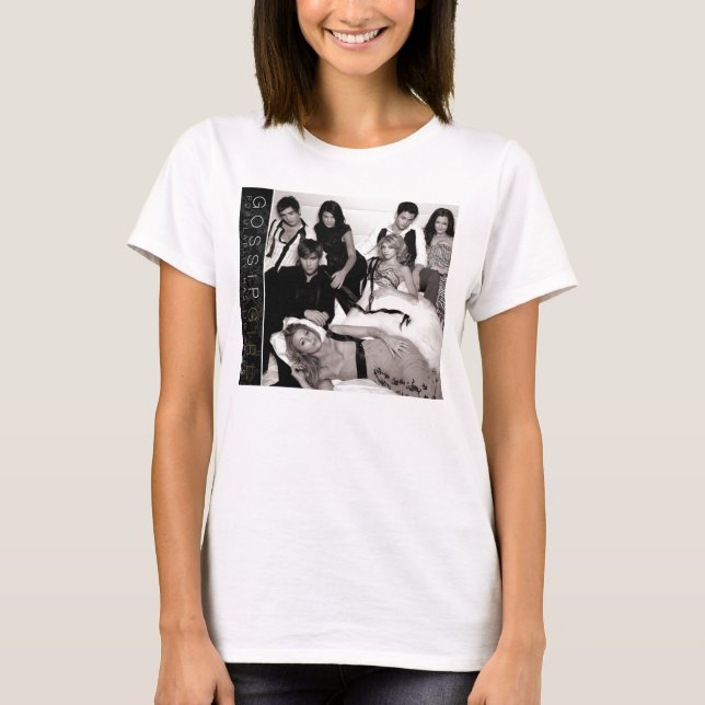 T-shirt Gossip Girl Black and White Group Graphisme (Devant)