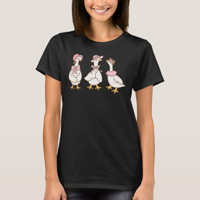 T-shirt Gossiping Geese (Devant)