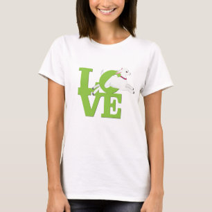T-shirt GOT LOVER Chèvre VERTE LIME L O V E - Chèvre bla