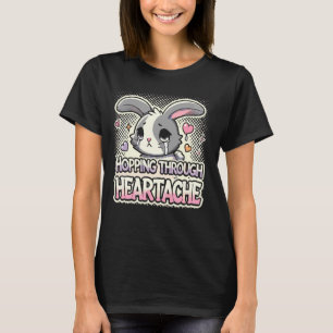 T-shirt Gote Goth Emo Bunny Graphiques Humour foncé Bunny 