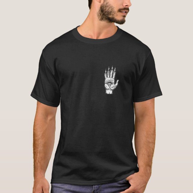 T-shirt Goth Aesthétique Zip (Devant)