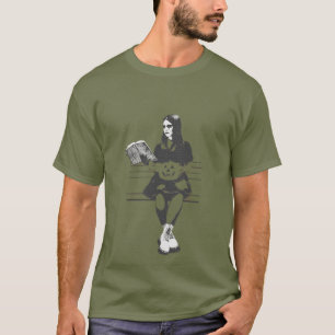 T-shirt Goth fille avec une tête de citrouille diabolique 
