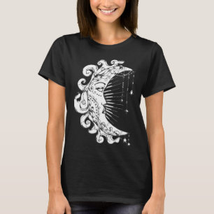 T-shirt Goth Gothique Horreur Occulte Emo Esthétique Lune 