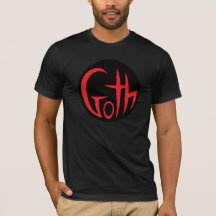Goth (Lettres Pointées) (Rouge)