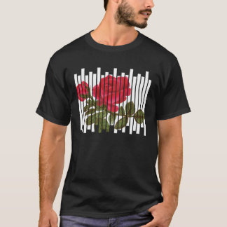 T-shirt Goth Rose Grunge esthétique pour une Fleur et Anth