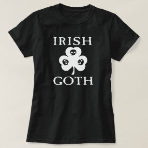 T-shirt Goth Shamrock Skuls