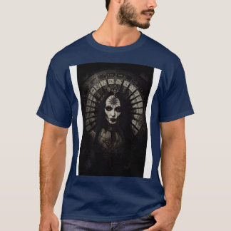 T-shirt Goth Style Tarot sinistre Roue de Fortune 2