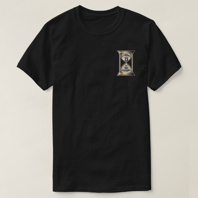 T-shirt GothCruise 15 Le compte à rebours final petit logo (Design devant)