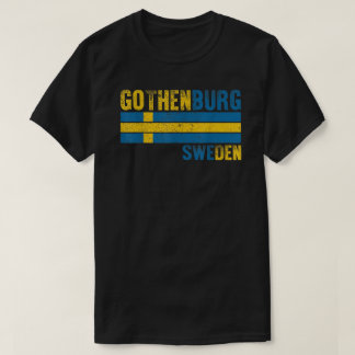 T-shirt Gothenburg Suède Drapeau suédois hommes femmes enf