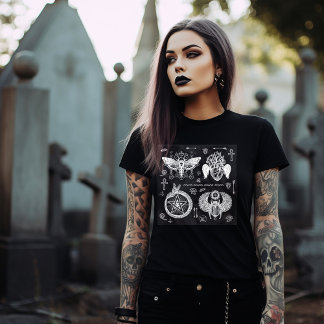 T-shirt Gothic and Witchy Symbols