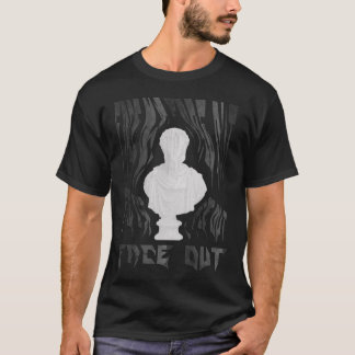 T-shirt Gothic Vaporwave Classical Bust Text Art Tee
