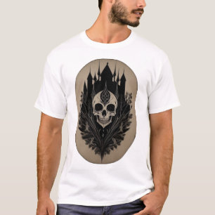 T-shirt gothique crâne déplaisant