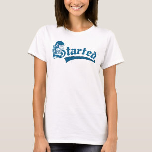 T-shirt Gothique Grunge a commencé crâne Vintage