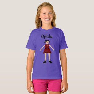 T-shirt Gothique Halloween Vampire Lady Custom