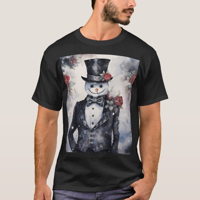 T-shirt Gothique Snowman (Devant)