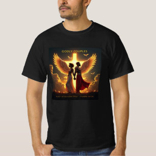 T-shirt Gotly Rise - Couple Noir (Proverbes 24:16)