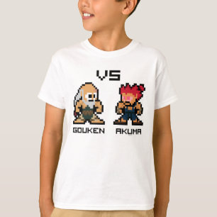 T-shirt Gouken VS Akuma 8 bits
