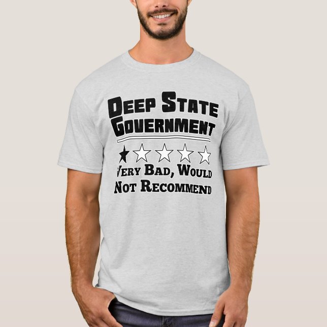 T-shirt Gouvernement d'État profond (Devant)