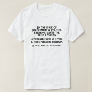 T-shirt Gouvernement et politique
