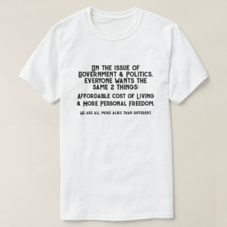 T-shirt Gouvernement et politique