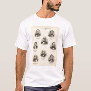 T-shirt Gouverneurs de portraits du Wisconsin NP Talmadge