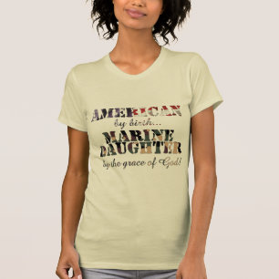 T-shirt Grâce de Dieu marine de fille