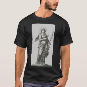 T-shirt Grâce volcanique de Sainte Agathe de Sicile Art