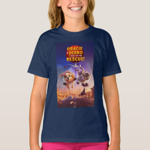 T-shirt Gracie & Pedro : Animaux de compagnie à la Secourt