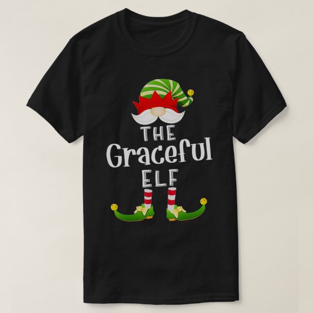 T-shirt Gracity Elf Group Noël Funny Pajama Party (Design devant)