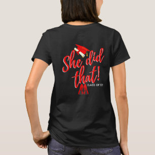 T-shirt Grad & Boujee Elle L'A Fait Red Heels Graduation