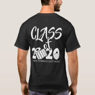 T-shirt Grad Straight Outta Quarantine - Classe de 2020