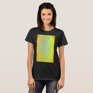 T-shirt Gradation géométrique jaune moderne