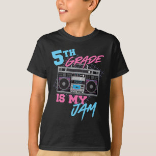T-shirt Grade Is My Jam - Vintage 80s Boombox Enseignant S