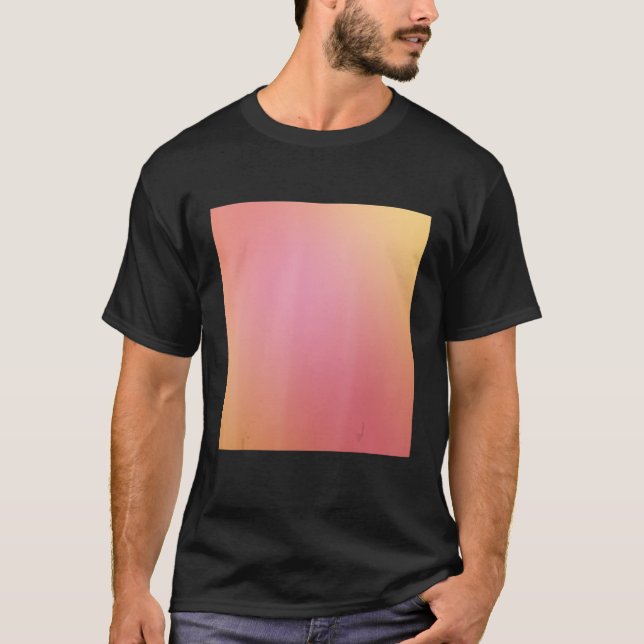 T-shirt Gradient Peachy - Ombre rose orange jaune (Devant)