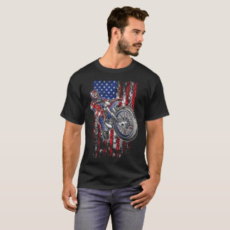 T-shirt Gradients des Etats-Unis de motocross