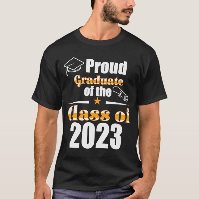 T-shirt Graduate Class 2023 Fière de la famille Graduation (Devant)
