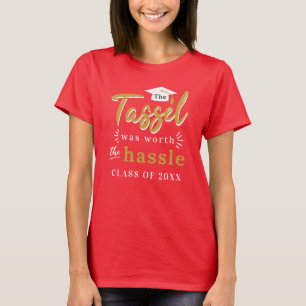T-shirt Graduation 2024 Tassel Vaut La Coutume Hassle