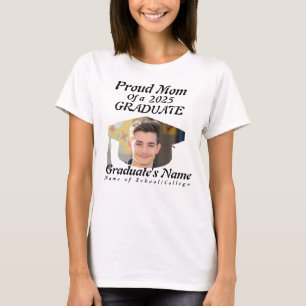 T-shirt Graduation 2025 - Personnalisé Fier Maman