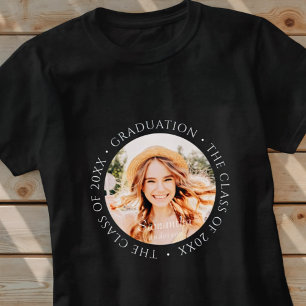 T-shirt Graduation La classe de 20XX moderne photo simple