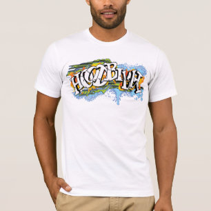 T-shirt Graffiti #2 d'éclaboussure de techno de Hoodbilly
