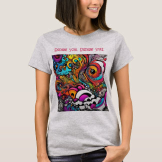 T-shirt Graffiti coloré Abstrait Motif Splash Art