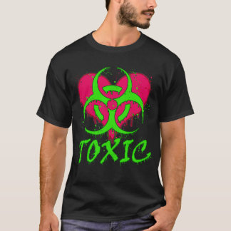 T-shirt Graffiti de coeur toxique