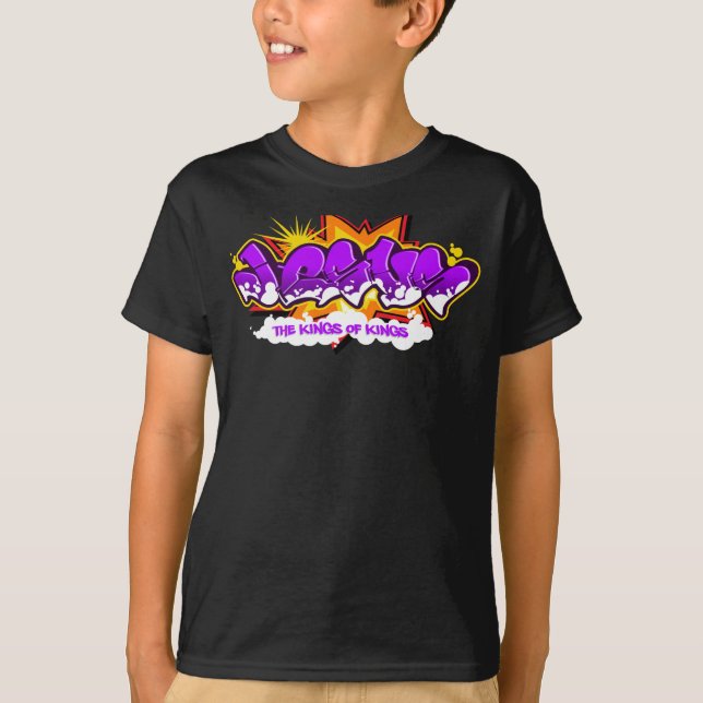 T-shirt Graffiti de hip hop de Jésus (Devant)
