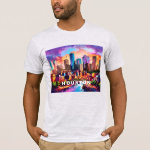 T-shirt Graffiti de Houston Skyline