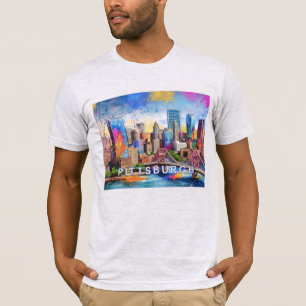 T-shirt Graffiti de Pittsburgh Skyline