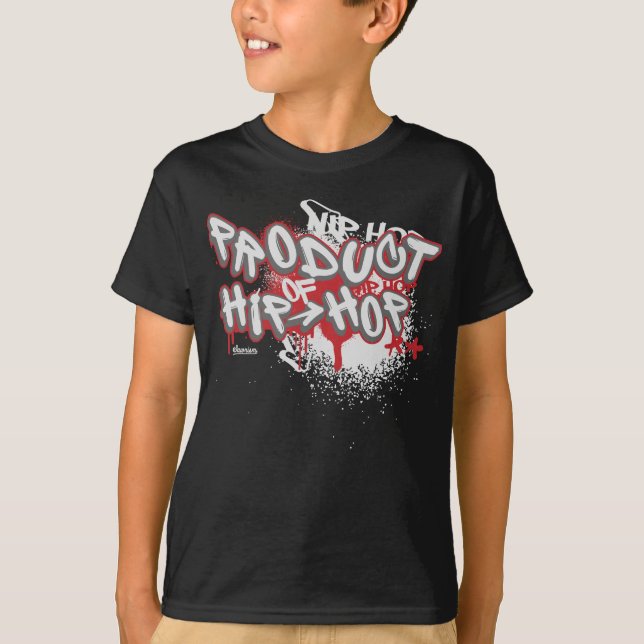 T-shirt Graffiti d'enfants : Produit de hip hop Streetwear (Devant)